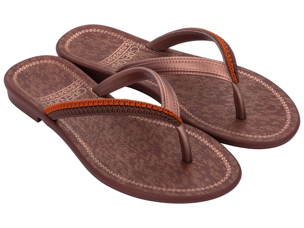 18542_AE473 / GRENDENE /  MARRON / CAJA DE 6 PARES