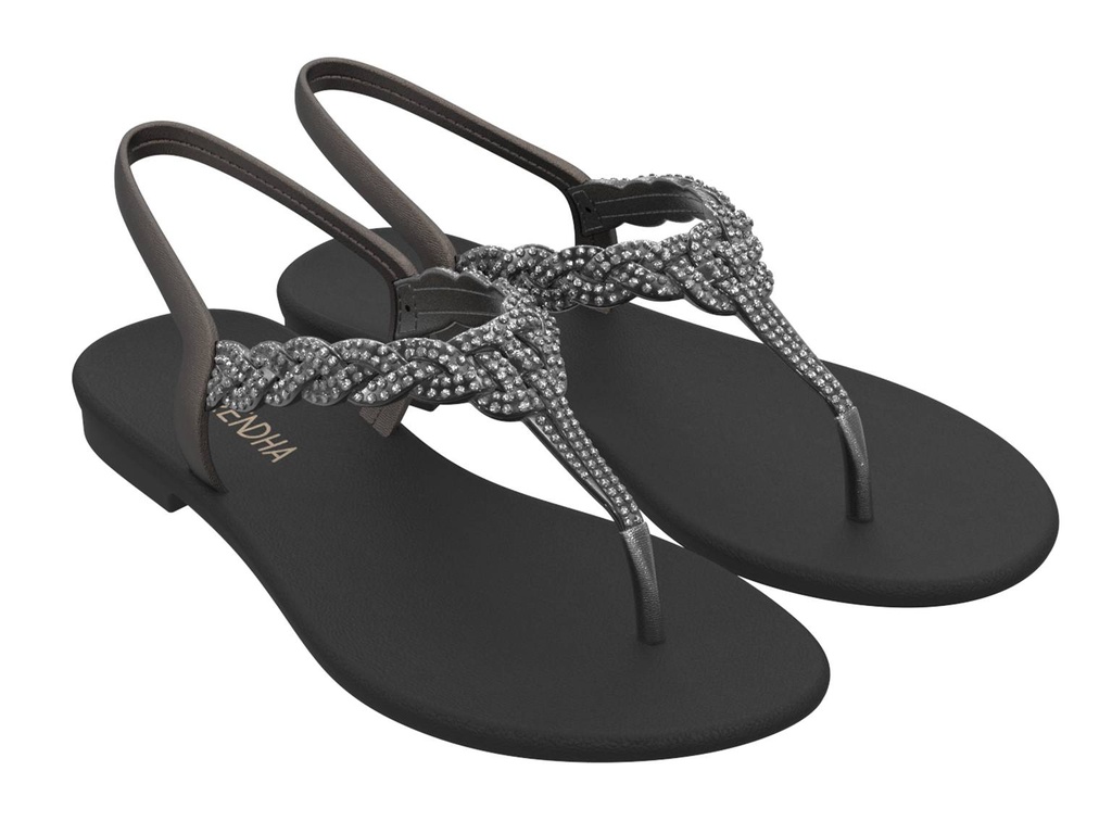 18545_AD198 / GRENDENE /  NEGRO / CAJA DE 6 PARES