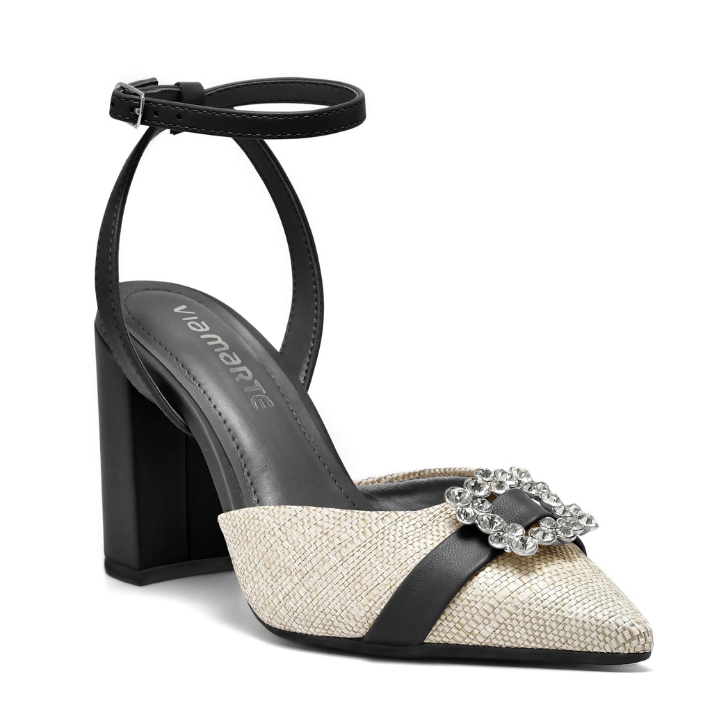 23-11706-01 / VIA MARTE / BAUNILHA/PRETO / CAJA DE 12 PARES