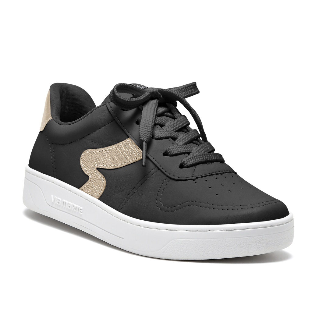 23-13801-01 / VIA MARTE / PRETO/GOLD/GOLD / CAJA DE 12 PARES