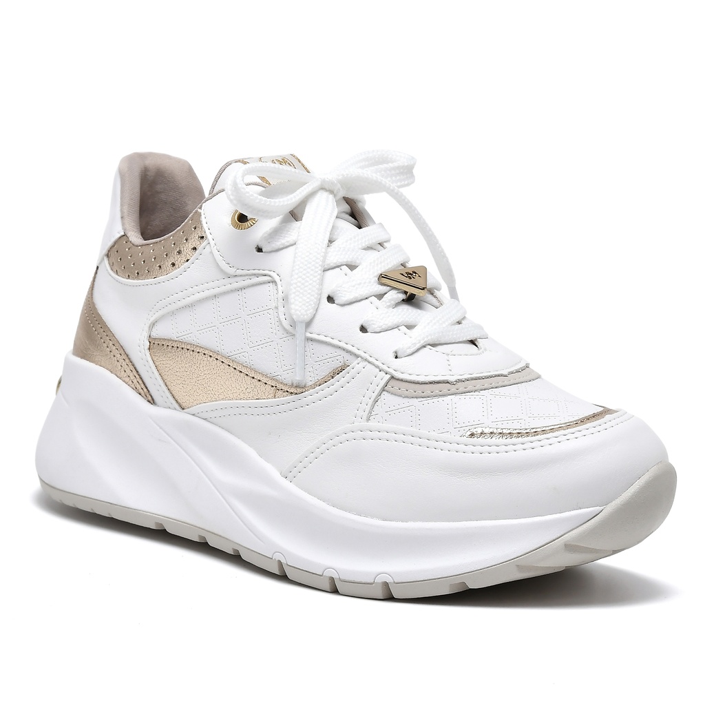 23-12704-03 / VIA MARTE / BRANCO/BRANCO/GOLD/BRANCO/BEGE / CAJA DE 12 PARES