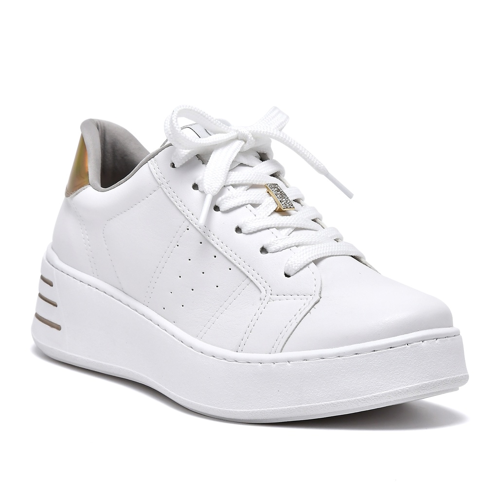 23-16303-07 / VIA MARTE / BRANCO/OURO / CAJA DE 12 PARES