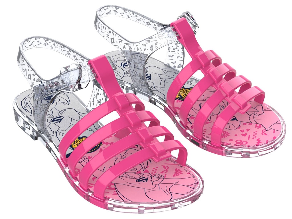 22702_AC755 / GRENDENE /  VIDRIO/ROSA / CAJA DE 6 PARES