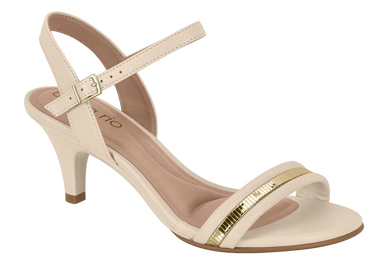 BEIRA RIO / CREMA 985/ DORADO / CAJA DE 12 PARES