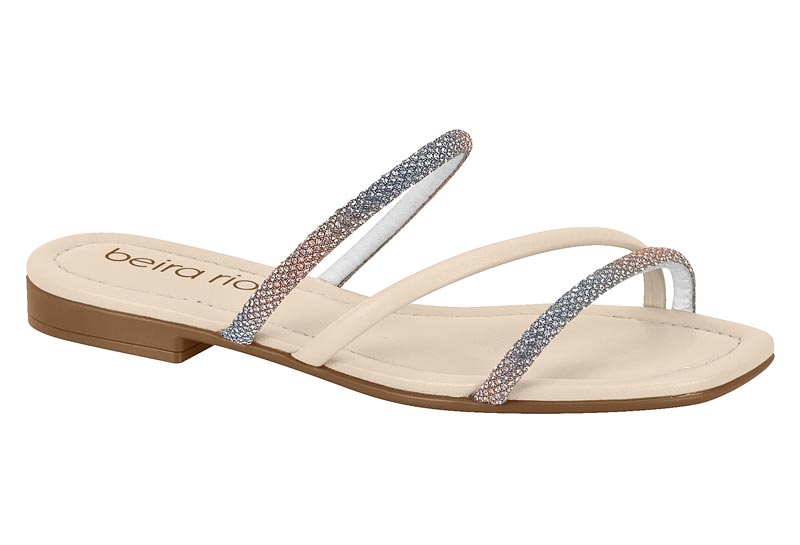 BEIRA RIO / JEANS 1123-ROSA 671/CREME 985 / CAJA DE 12 PARES