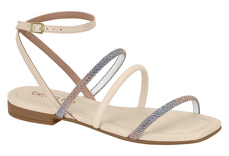 BEIRA RIO / CREME 985/JEANS 1123-ROSA 671 / CAJA DE 12 PARES