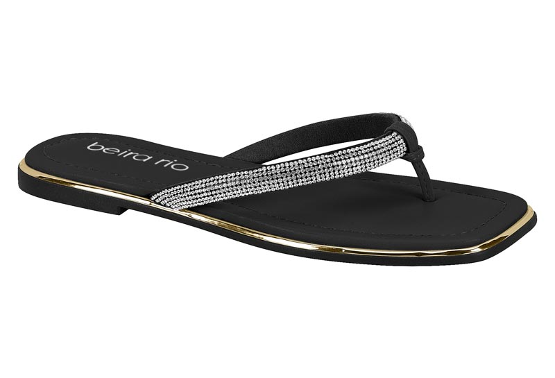 BEIRA RIO / CRISTAL/NEGRO / CAJA DE 12 PARES