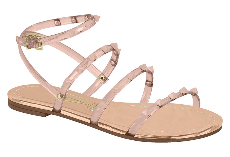 VIZZANO / PINK TRASLUCIDA/ORO ROSADO / CAJA DE 8 PARES