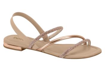 BEIRA RIO / ORO ROSADO-PLATA/ORO ROSADO/BEIGE / CAJA DE 12 PARES