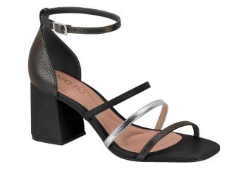 BEIRA RIO / NEGRO/PLATA / CAJA DE 12 PARES