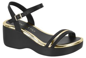 BEIRA RIO / NEGRO/NEGRO/DORADO / CAJA DE 12 PARES