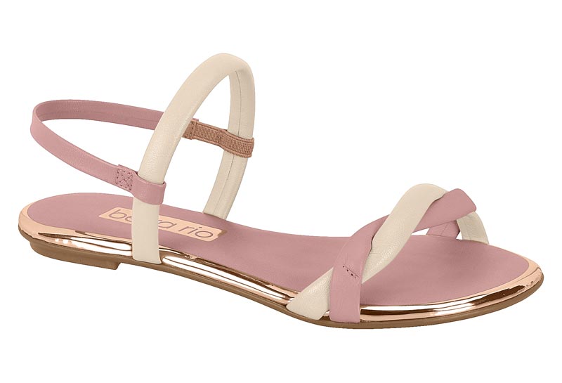 BEIRA RIO / CREMA 985/PETALO 1018 / CAJA DE 8 PARES