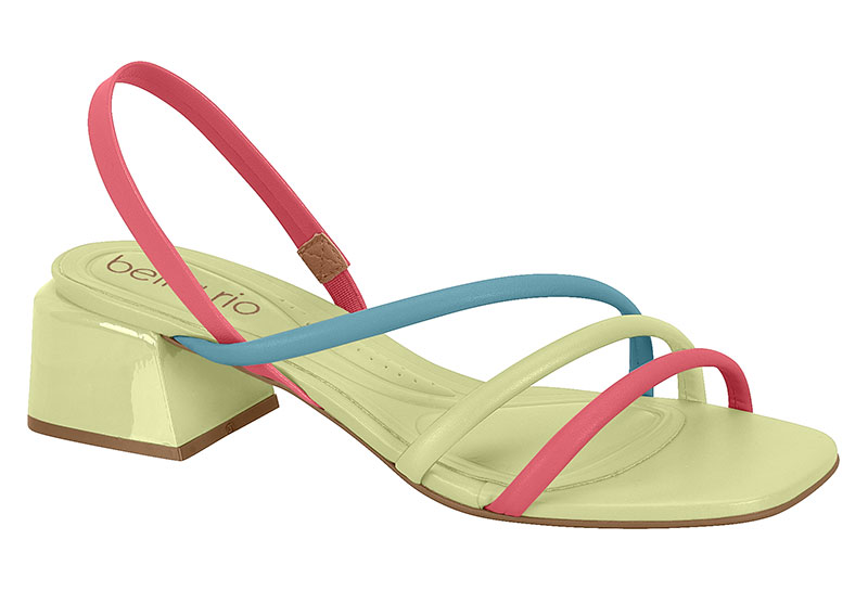 BEIRA RIO / JADE VERDE 999/PISTACHE 1008/CORAL 1013 / CAJA DE 6 PARES