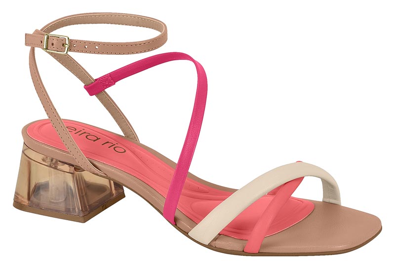 BEIRA RIO / NUDE 658/PINK GLOSS 1035/CREMA 985/CORAL ELEGANCE 1034 / CAJA DE 6 PARES