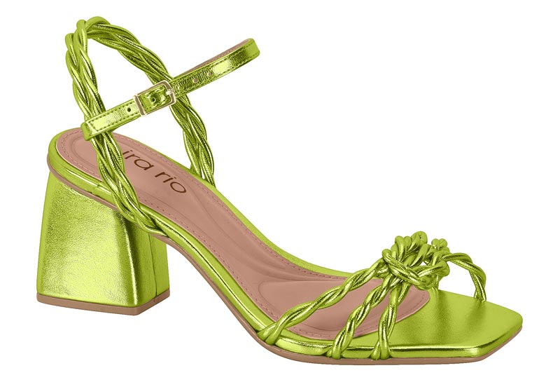 BEIRA RIO / VERDE METALIZADO / CAJA DE 12 PARES