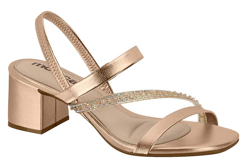 MOLECA / OURO ROSADO/CRISTAL-IRIDESCENTE / CAJA DE 12 PARES