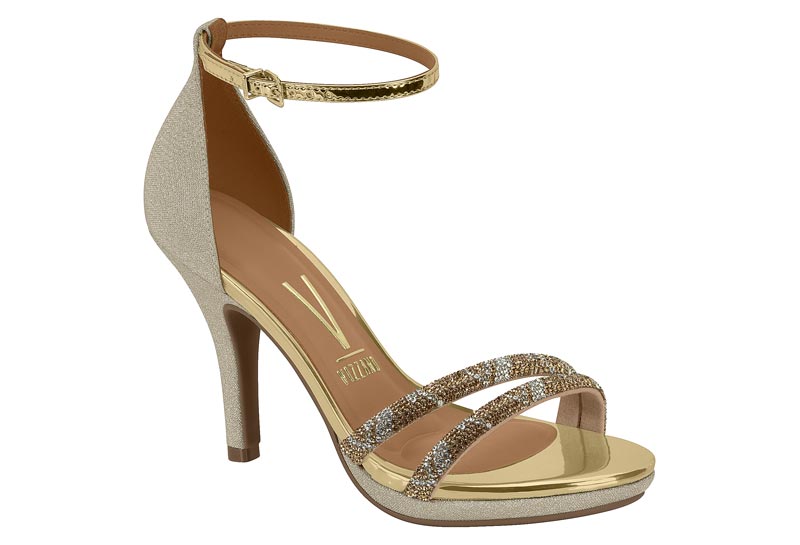 VIZZANO / DORADO/BEIGE 435-CRISTAL / CAJA DE 8 PARES