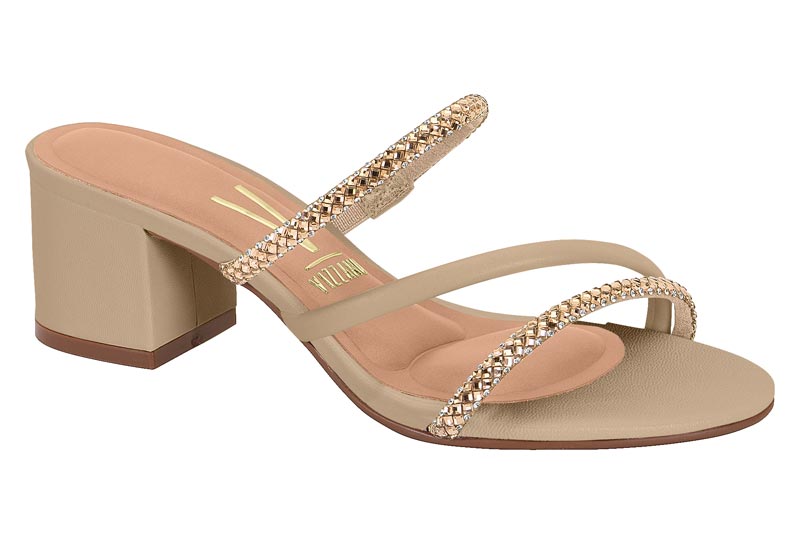 VIZZANO / BEGE 435-ORO CLARO-CRISTAL/BEGE 435 / CAJA DE 8 PARES