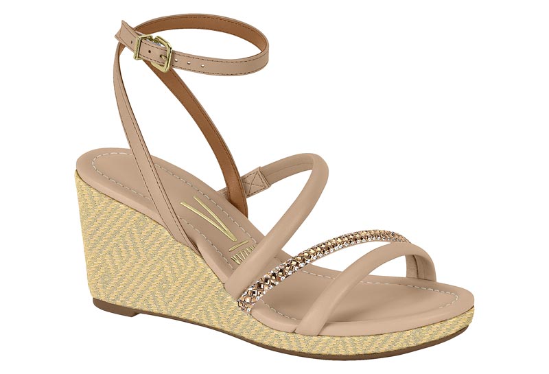 VIZZANO / BEGE 435/BEGE 435-OURO CLARO-CRISTAL/NATURAL-DOURADO / CAJA DE 8 PARES