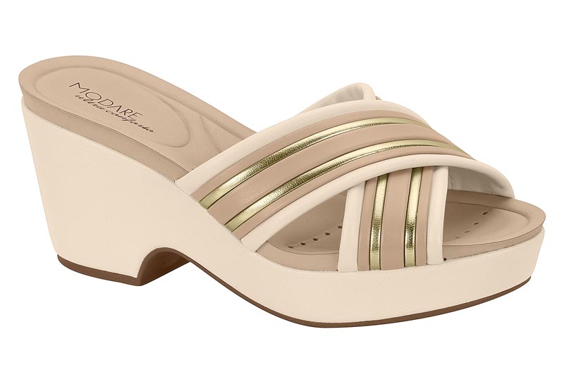 MODARE / CREME 985/BEGE 435/DOURADO/BEGE 435/DOURADO/BEGE 435 / CAJA DE 8 PARES