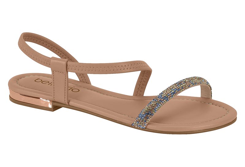 BEIRA RIO / NUDE 658/AZUL-VERDE ORO ROSADO / CAJA DE 8 PARES