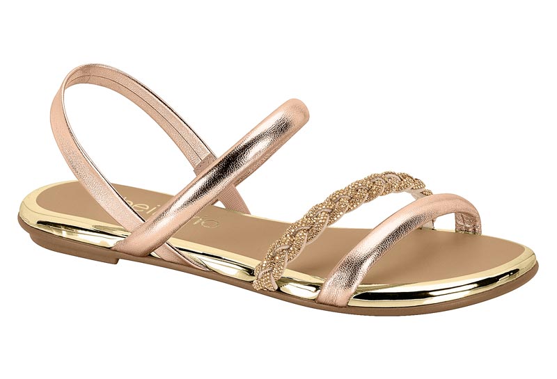 BEIRA RIO / ORO ROSADO/DORADO / CAJA DE 12 PARES