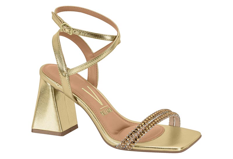 VIZZANO / BEIGE 435 - ORO CLARO-CRISTAL/DORADO / CAJA DE 8 PARES