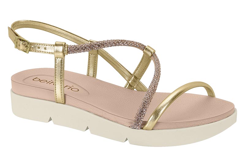 BEIRA RIO / ORO ROSADO-PLATA/DORADO / CAJA DE 8 PARES