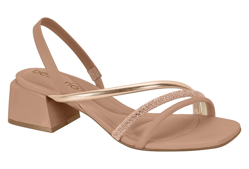 BEIRA RIO / ORO ROSADO/ORO ROSADO-PLATA/NUDE 658 / CAJA DE 8 PARES