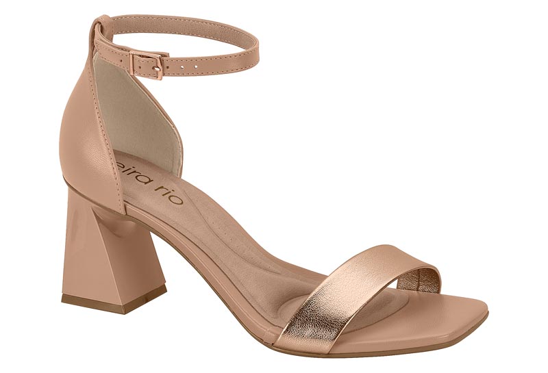 BEIRA RIO / NUDE/ORO ROSADO / CAJA DE 8 PARES