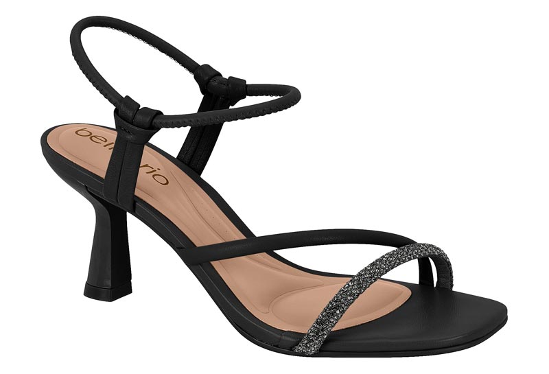 BEIRA RIO / NEGRO/NEGRO DIAMANTE-NEGRO DIAMANTE / CAJA DE 8 PARES