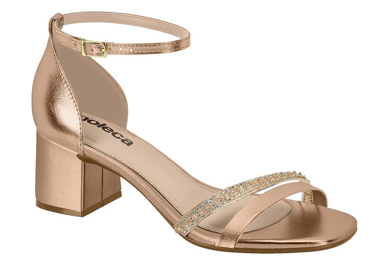 MOLECA / OURO ROSADO/CRISTAL-IRIDESCENTE / CAJA DE 8 PARES