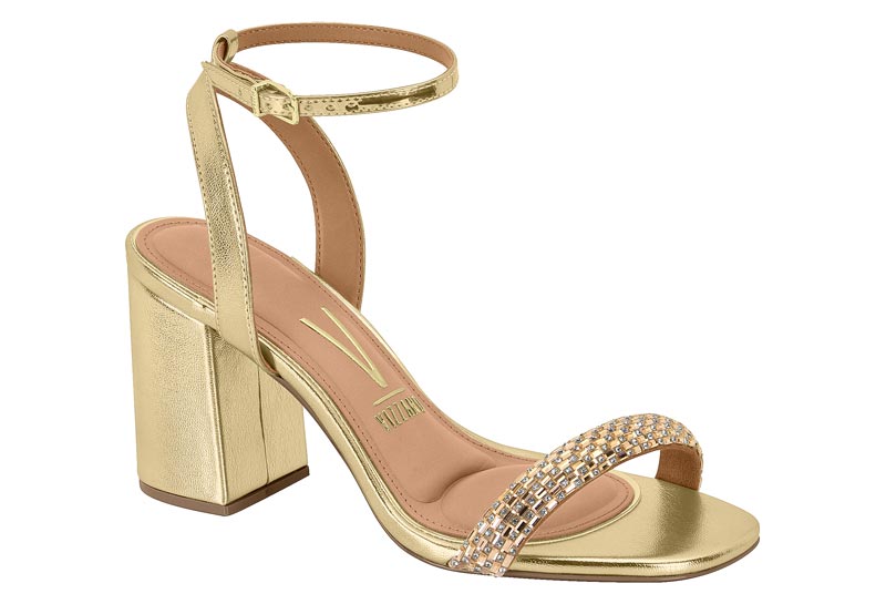 VIZZANO / BEIGE 435 - ORO CLARO-CRISTAL/DORADO / CAJA DE 12 PARES