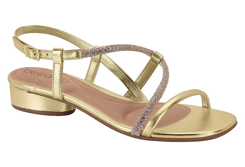 BEIRA RIO / ORO ROSADO-PLATA/DORADO / CAJA DE 12 PARES