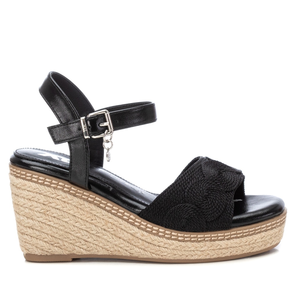 XTI / SANDALIA SRA TEXTIL NEGRO / CAJA DE 8 PARES