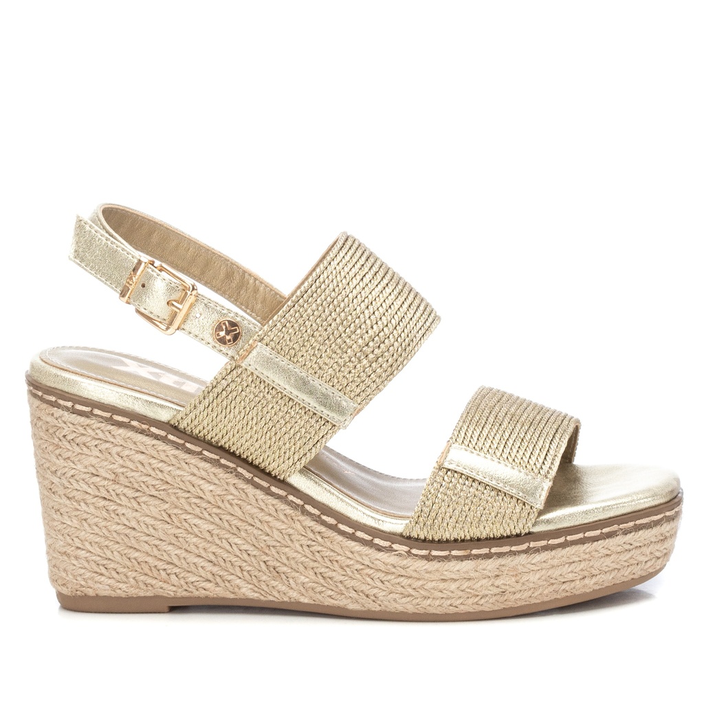 XTI / SANDALIA SRA TEXTIL ORO / CAJA DE 8 PARES