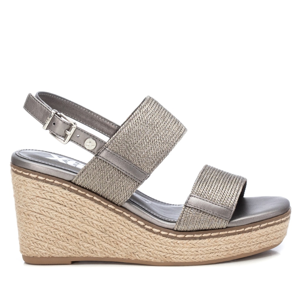 XTI / SANDALIA SRA TEXTIL PLOMO / CAJA DE 8 PARES