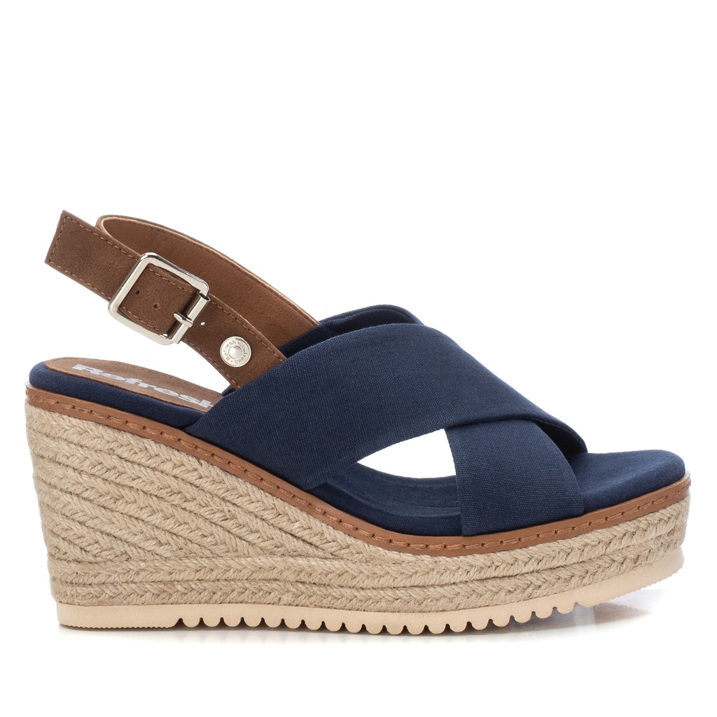 REFRESH / SANDALIA SRA LONA NAVY / CAJA DE 8 PARES