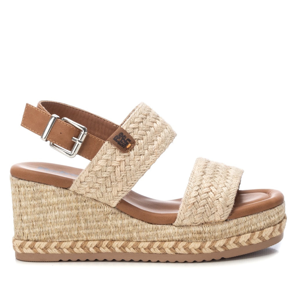 REFRESH / SANDALIA SRA TEXTIL BEIGE / CAJA DE 8 PARES