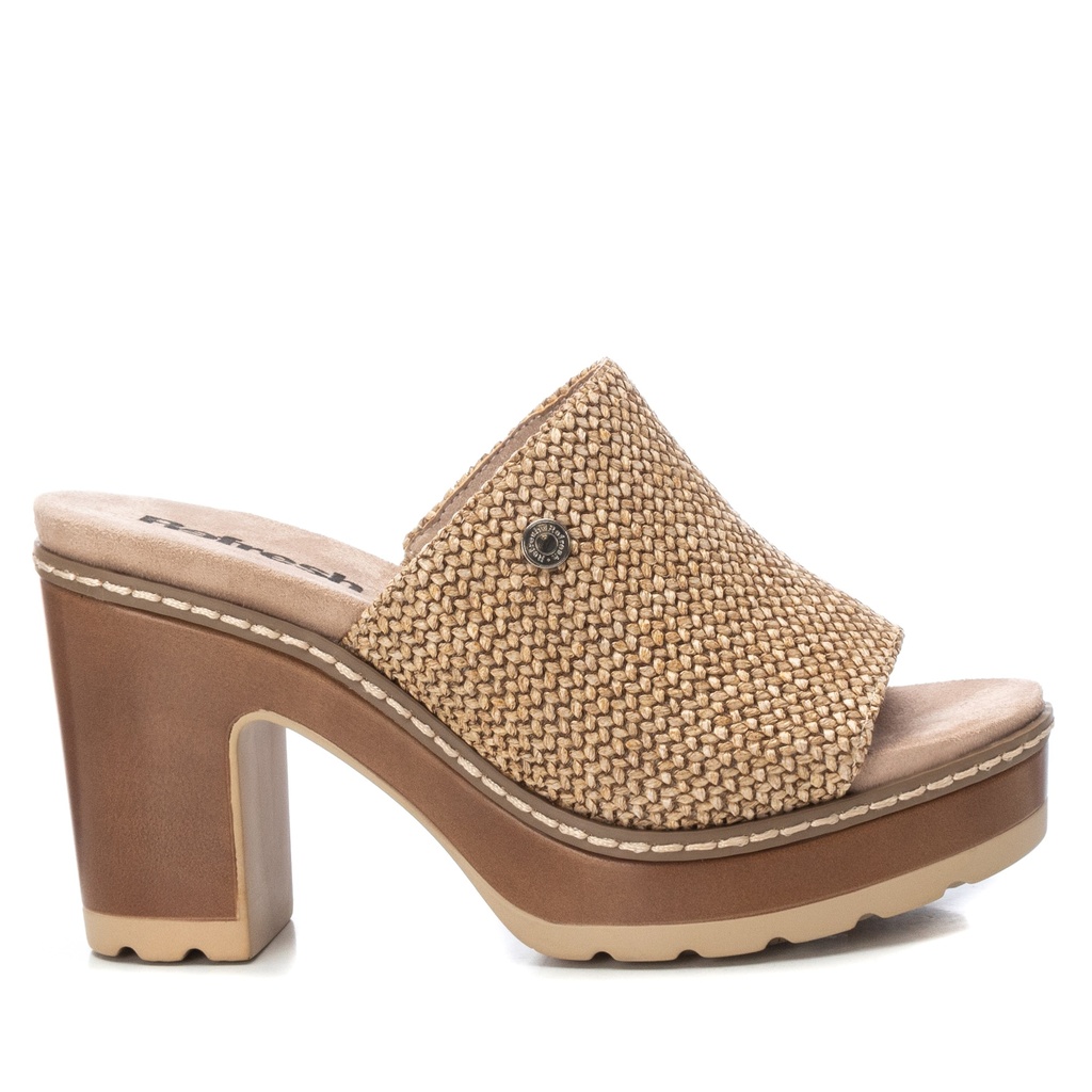 REFRESH / SANDALIA SRA TEXTIL TAUPE / CAJA DE 8 PARES