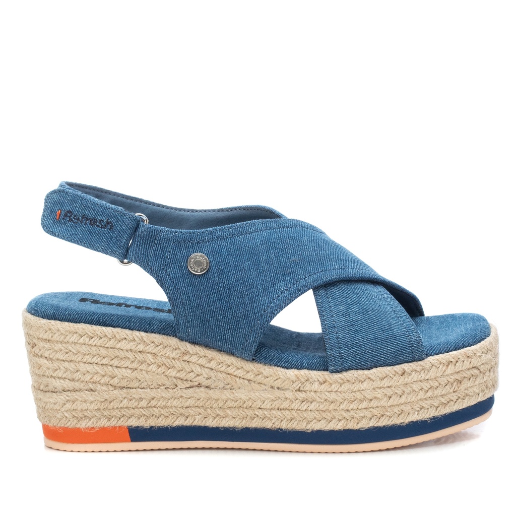 REFRESH / SANDALIA SRA TEXTIL NAVY / CAJA DE 8 PARES