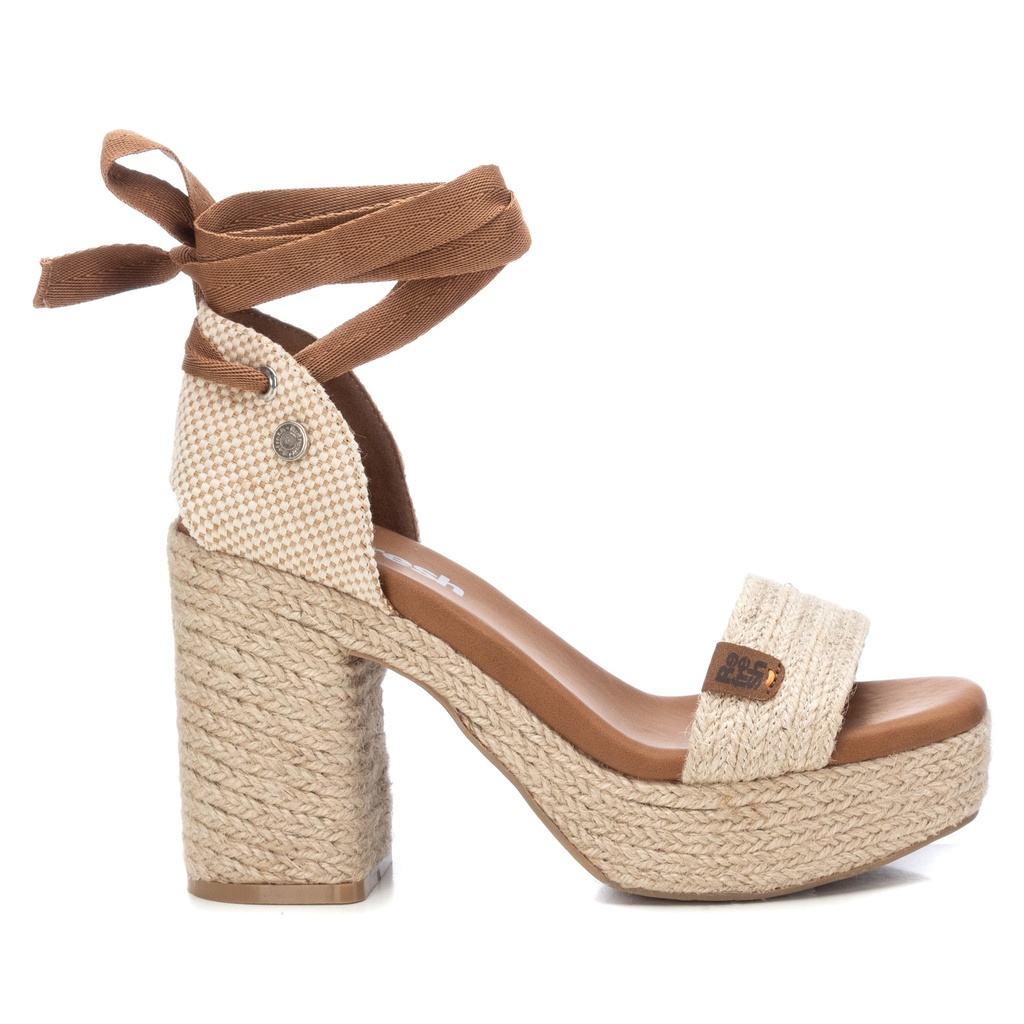 REFRESH / SANDALIA SRA TEXTIL BEIGE / CAJA DE 8 PARES