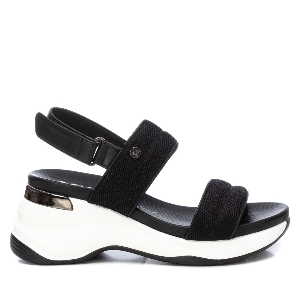 XTI / SANDALIA SRA TEXTIL NEGRO / CAJA DE 8 PARES