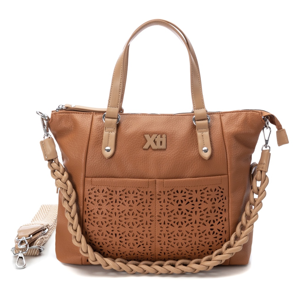 184253 / XTI / BOLSO SRA C. BEIGE / 1 PARES