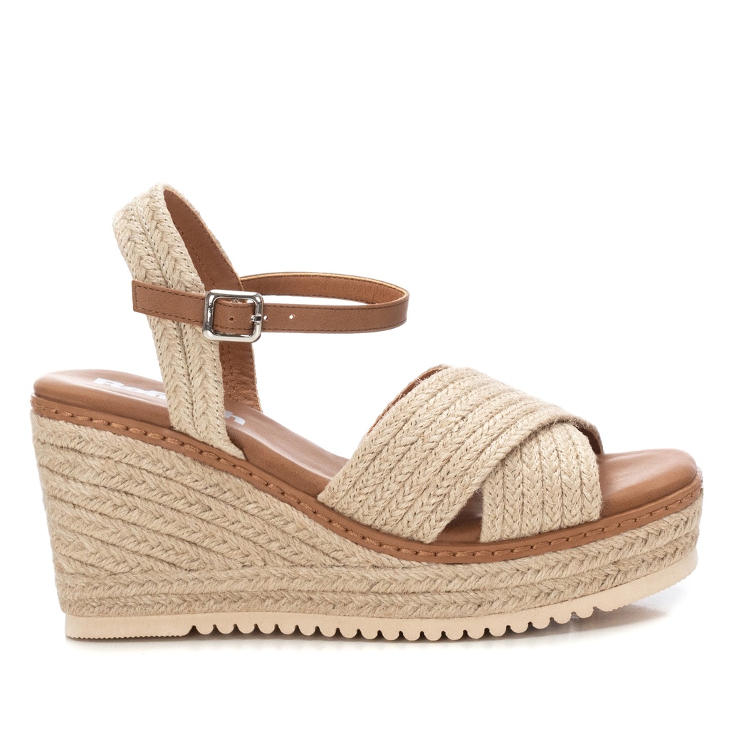 REFRESH / SANDALIA SRA TEXTIL BEIGE / CAJA DE 6 PARES