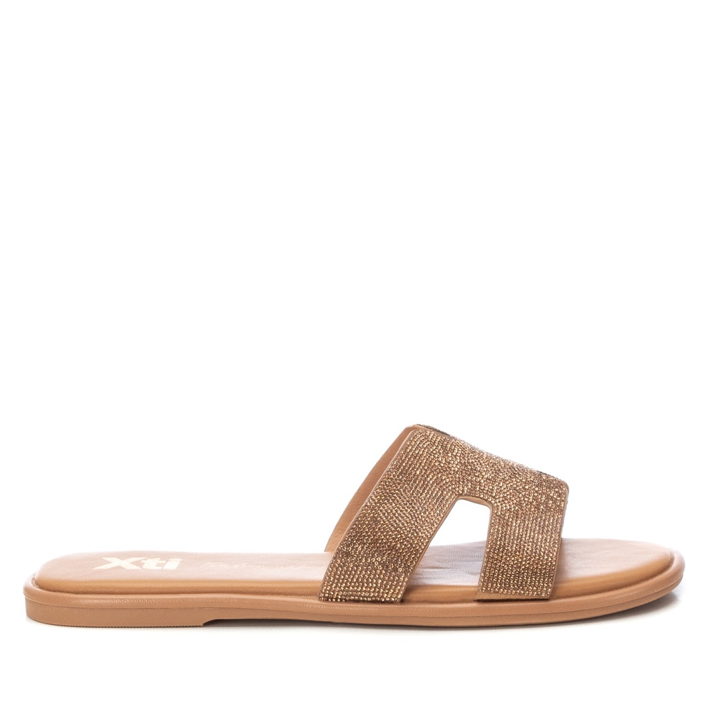 XTI / SANDALIA SRA TEXTIL BRONCE / CAJA DE 8 PARES