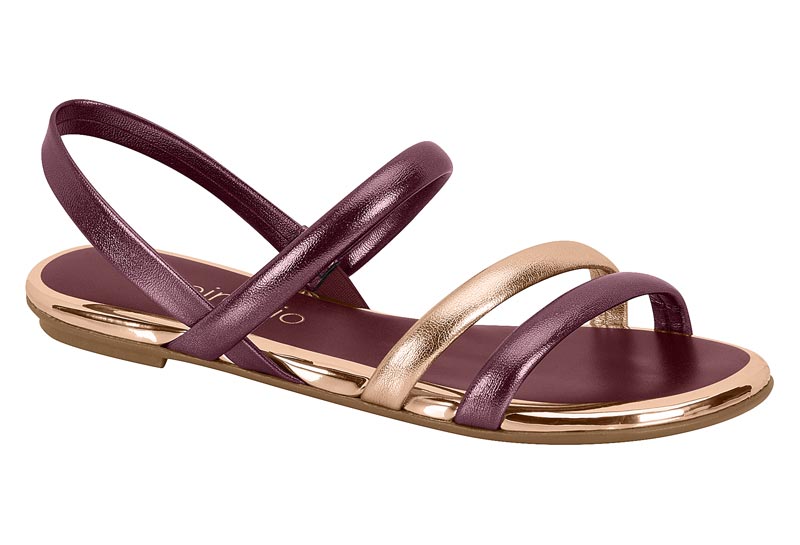 BEIRA RIO / VINO 785/ORO ROSADO / CAJA DE 12 PARES