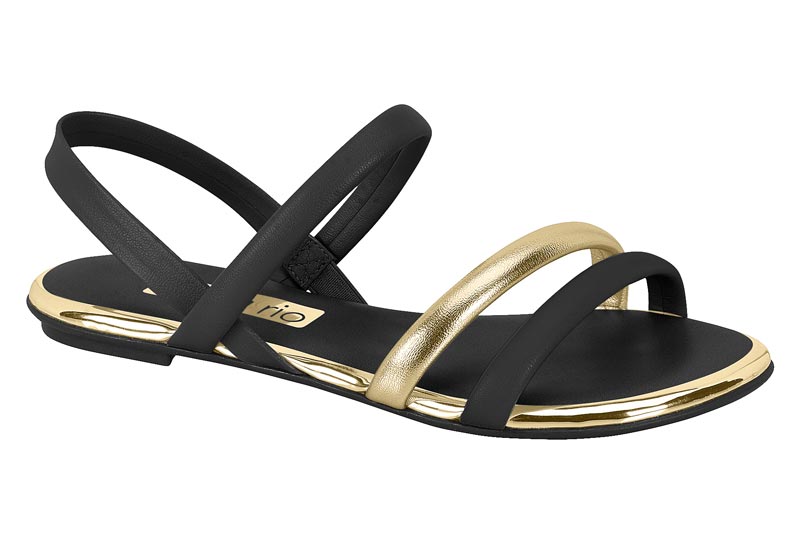 BEIRA RIO / NEGRO/ORO / CAJA DE 12 PARES