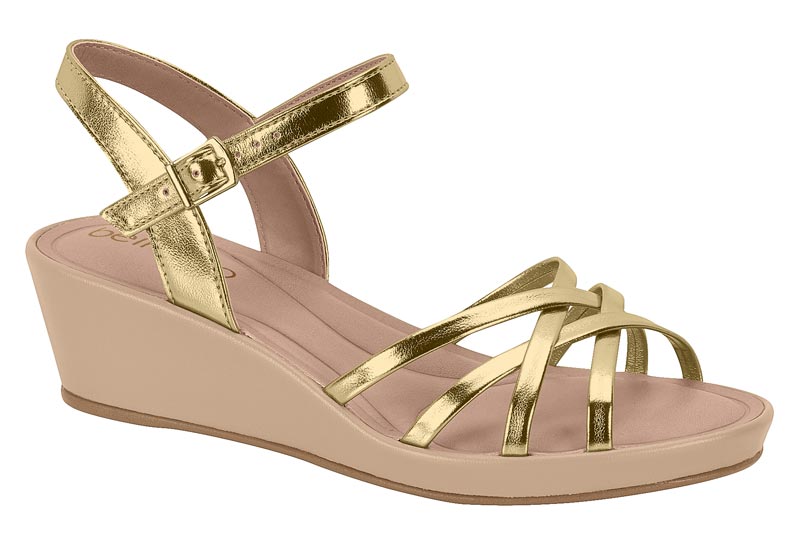 BEIRA RIO / DORADO/BEIGE / CAJA DE 12 PARES