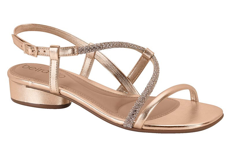 BEIRA RIO / ORO ROSADO-PLATA/ORO ROSADO / CAJA DE 12 PARES